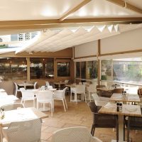 Fermeture de pergola du restaurant la casa mila