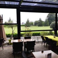 Fermeture de pergola du restaurant golf tumulus