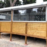 Fermeture de terrasse mobil home en camping