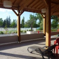 Fermeture de pergola du camping Lac de Thoux Saint-Cricq