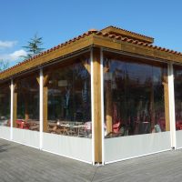 Fermeture de pergola du camping Lac de Thoux Saint-Cricq